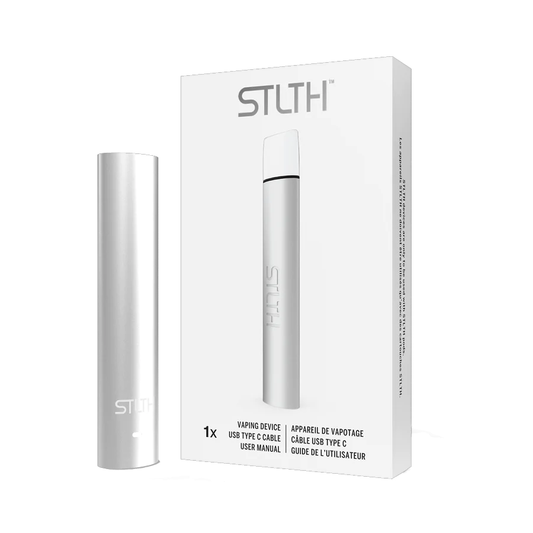 STLTH Vaping Device (Silver Metal)