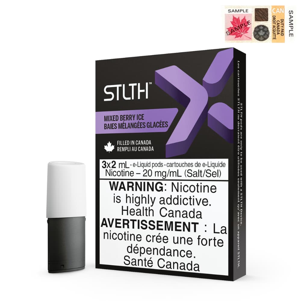 STLTH X Mixed Berry Ice vape Flavour 