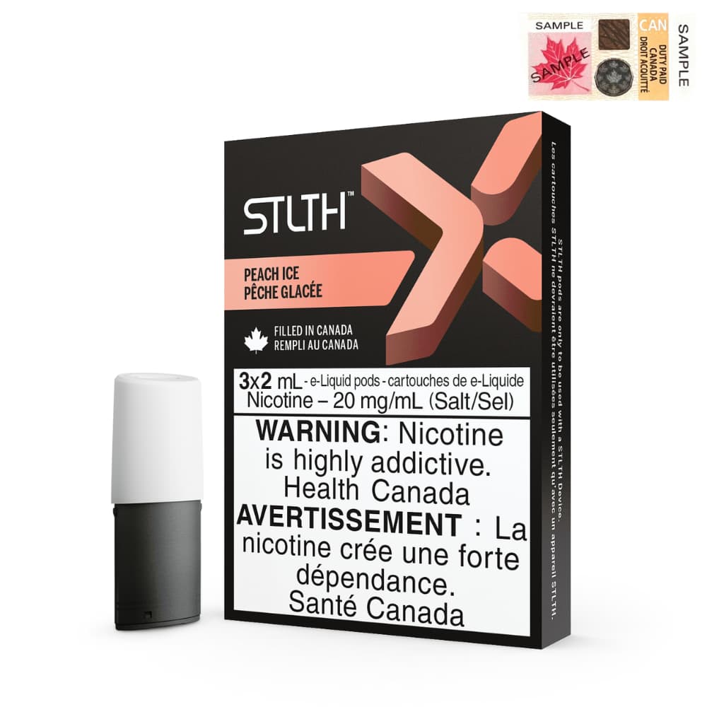 STLTH X POD Peach Ice vape flavour