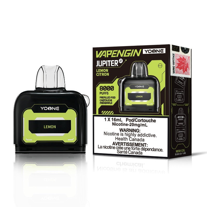 Yoone Vapengin Prefilled Pod Lemon 16mL 20mg 8000 Puffs