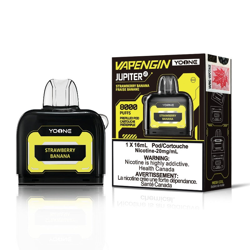 Yoone Vapengin Prefilled Pod Strawberry Banana 16mL 20mg 8000 Puffs