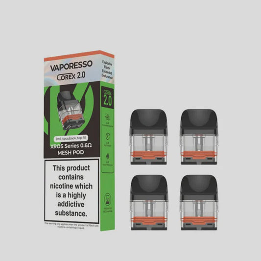 Vaporesso COREX 2.0 XROS Series 0.6Ω Mesh Pod (4 Pack)