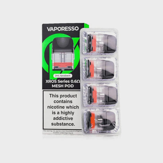 VAPORESSO XROS SERIES 0.6 Ω MESH POD (4 Pack)