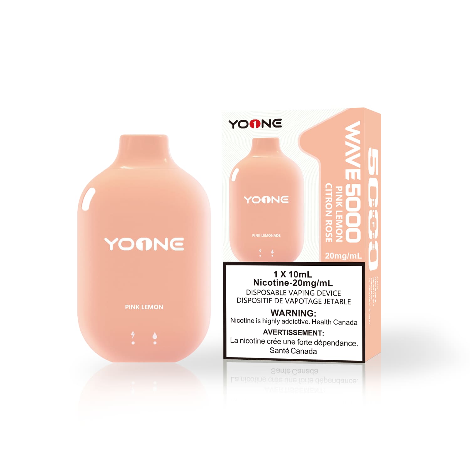 YOONE Pink Lemon 10mL 5000 Puffs 20 mg