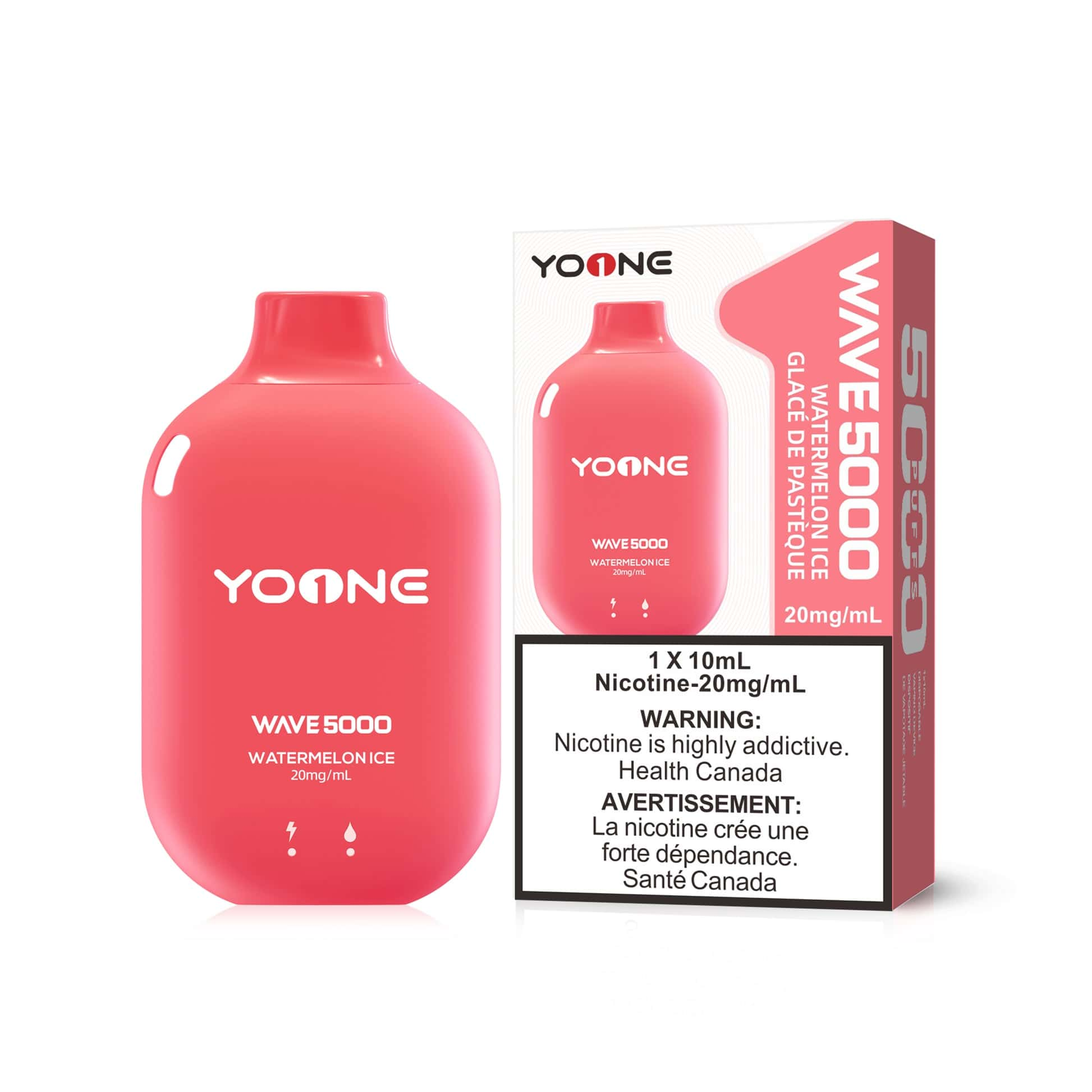 YOONE Watermelon Ice 10mL 5000 Puffs 20 mg