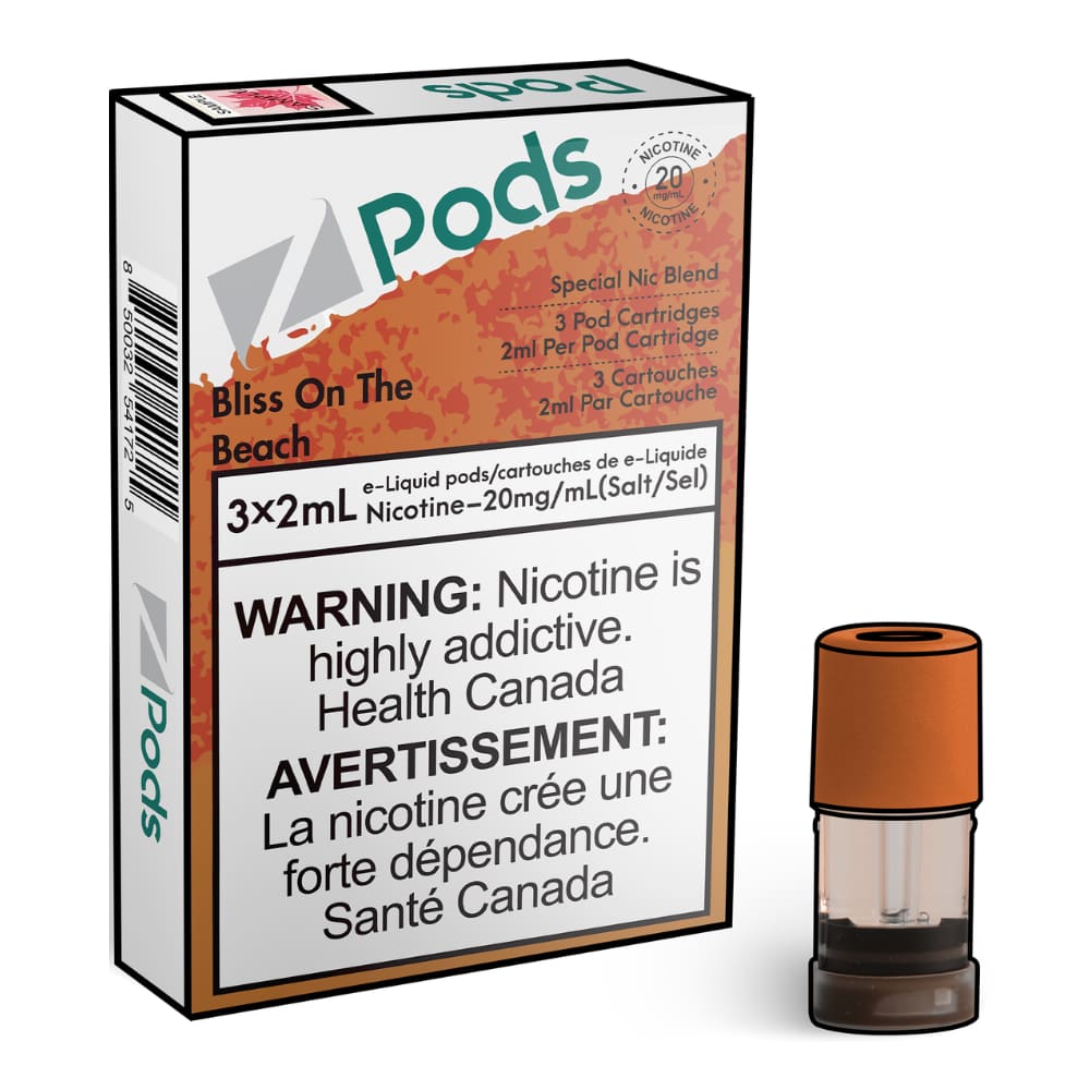 Z PODS Bliss On The Beach[ Sex On The Beach 3 x 2mL Pods 400 Puffs