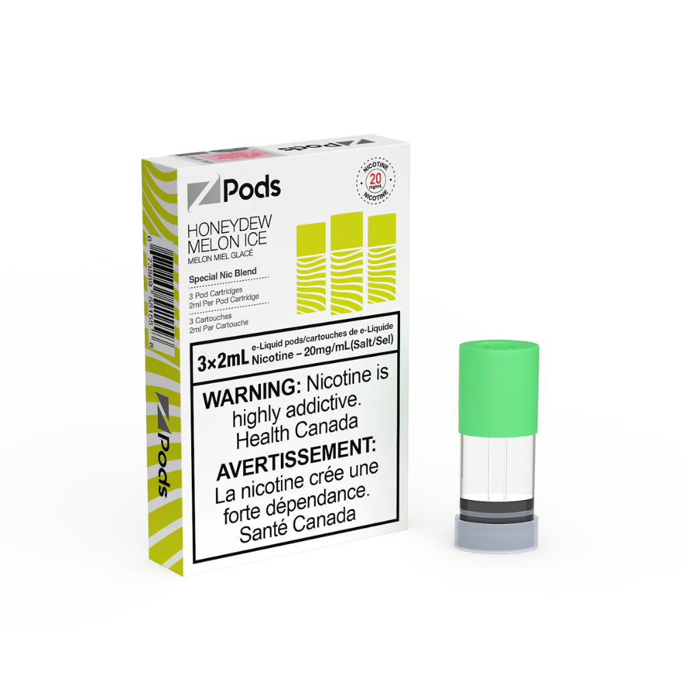 Z Pods 3 x 2mL Pods 400 Puffs - Honeydew Melon Ice