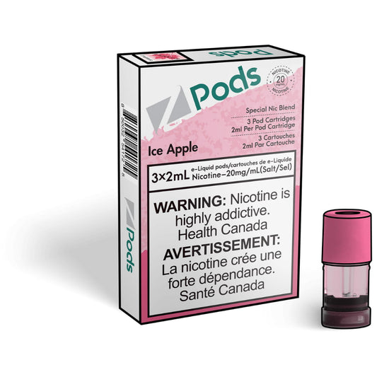 Z PODS Ice Apple 3 x 2mL Pods 400 Puffs