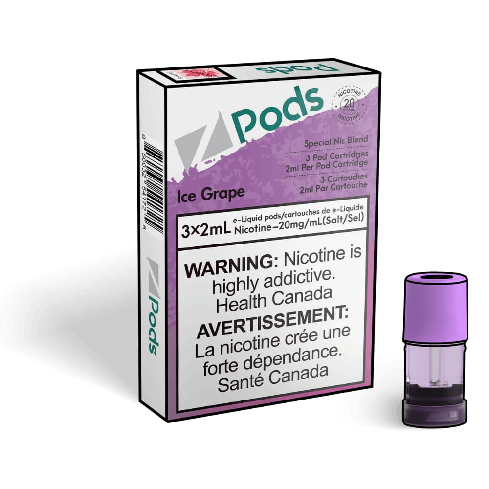 Z PODS Ice Grape 3 x 2mL Pods 400 Puffs