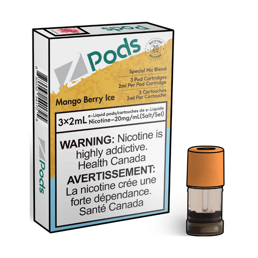 Z PODS Mango Berry Ice 3 x 2mL Pods 400 Puffs