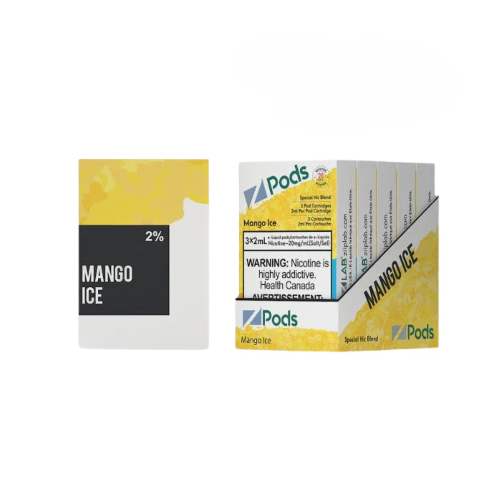 Z PODS Mango Ice 3 x 2mL Pods 400 Puffs