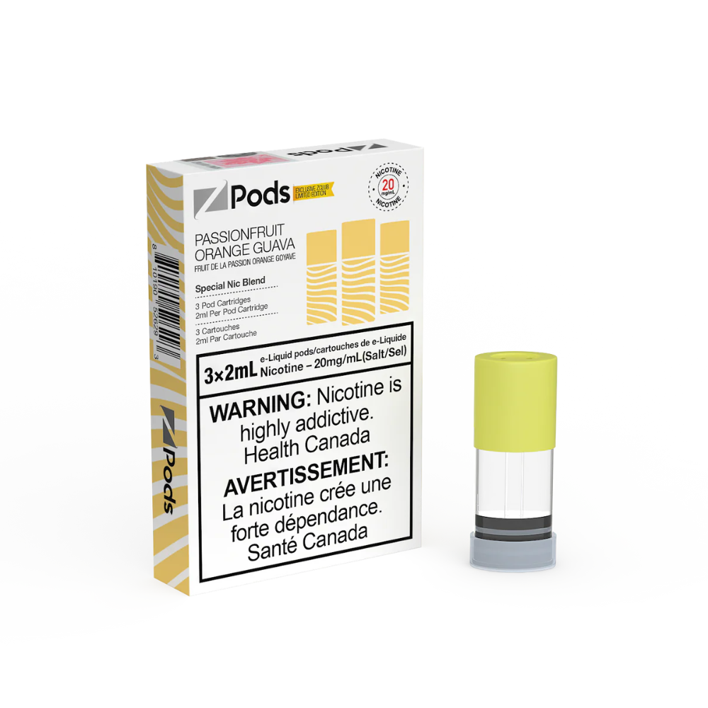 Z Pods 3 x 2mL Pods 400 Puffs - Passionfruit Orange Guava