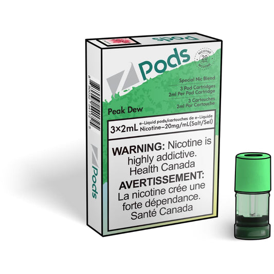 Z Pods Peak Dew Ice 3 x 2mL Pods 400 Puffs