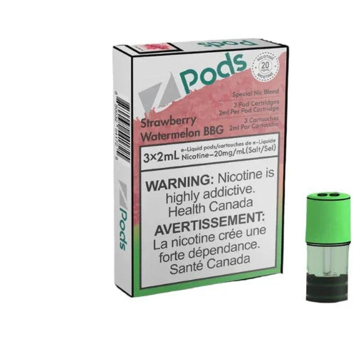 Z PODS Strawberry Watermelon BBG 3 x 2mL Pods 400 Puffs