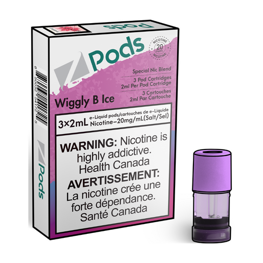 Z PODS Wiggly B Ice (GB Ice) 3 x 2mL Pods 400 Puffs